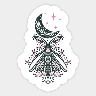 Lunar and Moth Sticker